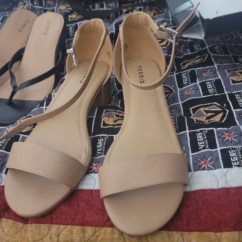 Torrid Nude Block Heel size 11